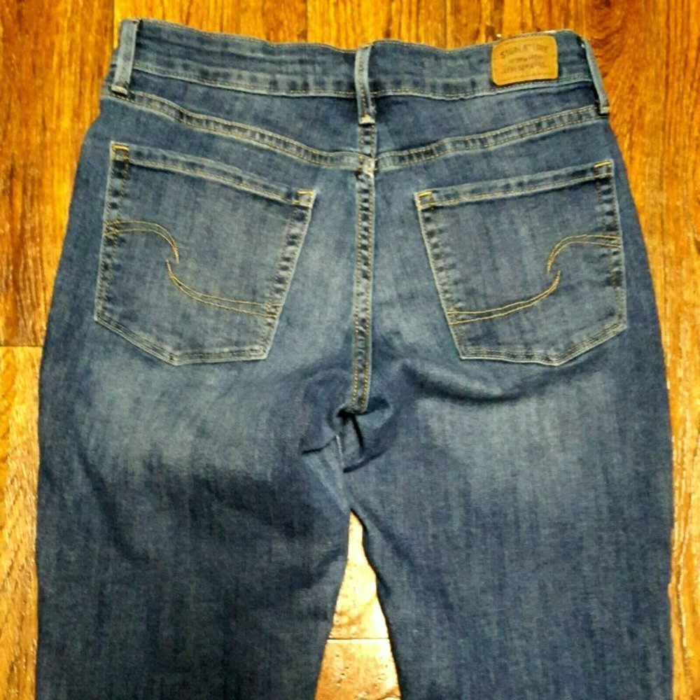 Levis Signature Jeans Sz 4 Medium Womens Mid Rise Skinny Med Wash